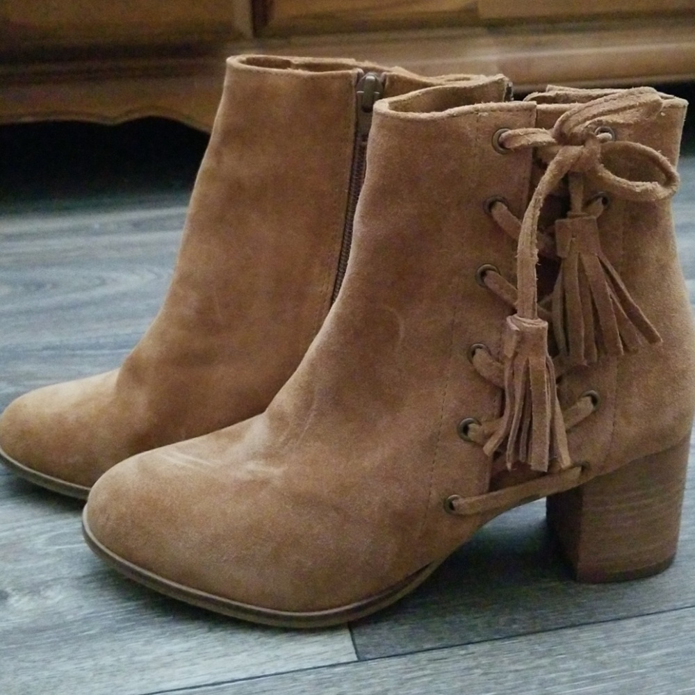 Suede lace up Boots